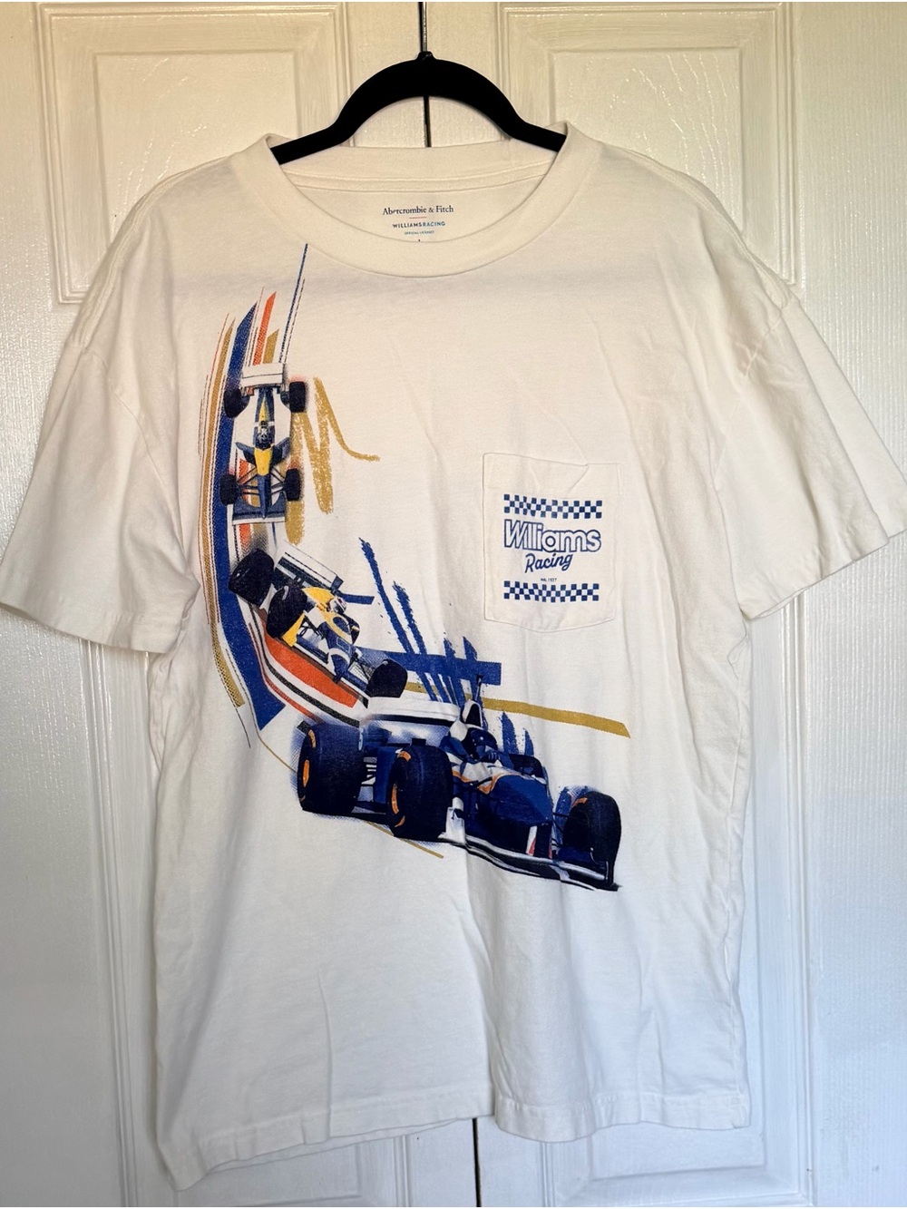 Abercrombie & Fitch Williams Racing 1990s 5 Championships F1 Graphic Tee L